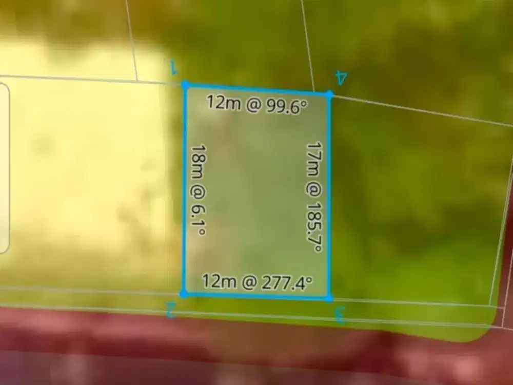 Tanah Strategis Lingkungan Vila Mewah di Persada Kerobokan