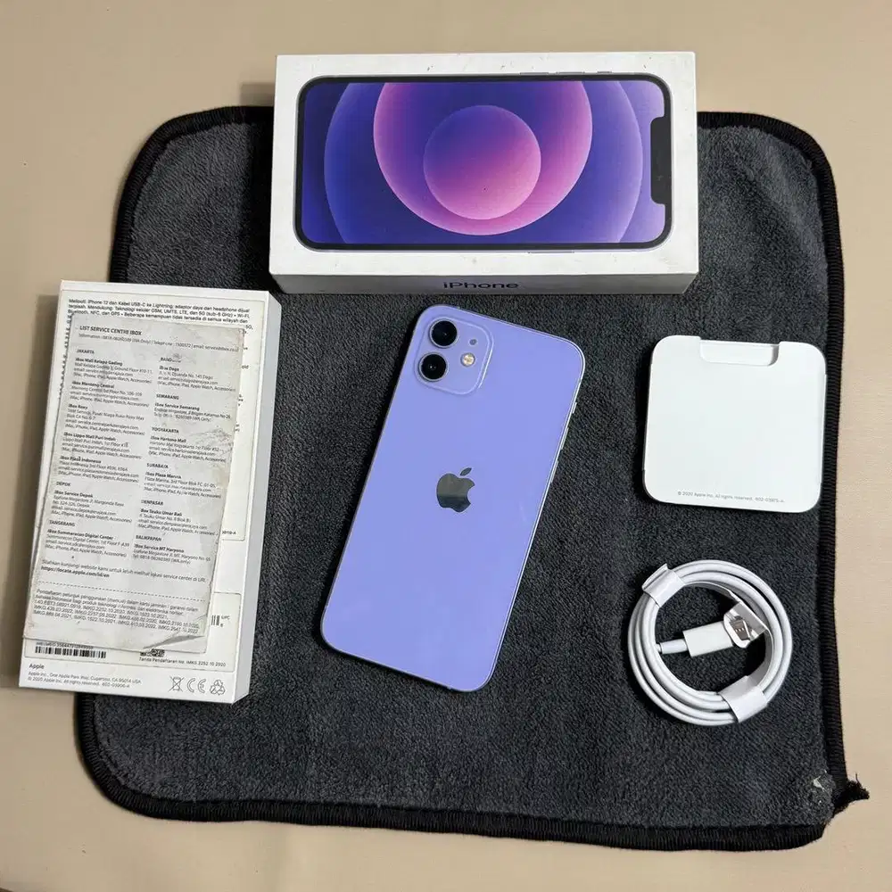 iPhone 12 Purple iBox PA/A  128GB  BH 87%