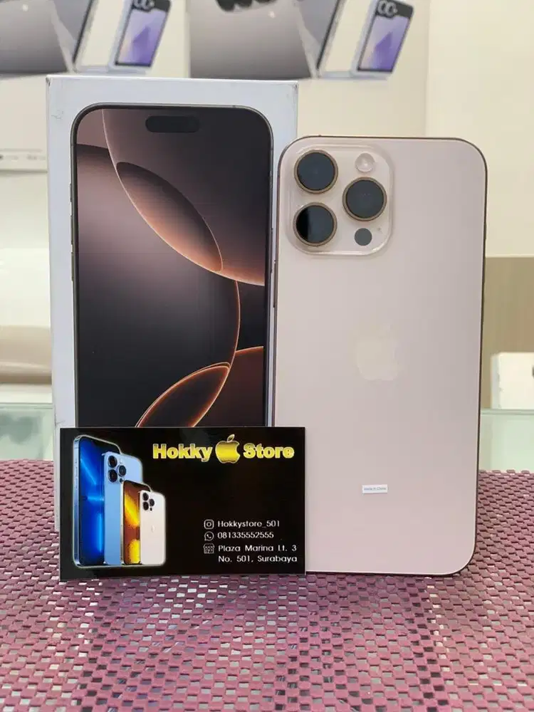 Iphone 16promax/256gb desert titanium garansi ibox oktober 2026 bh 100