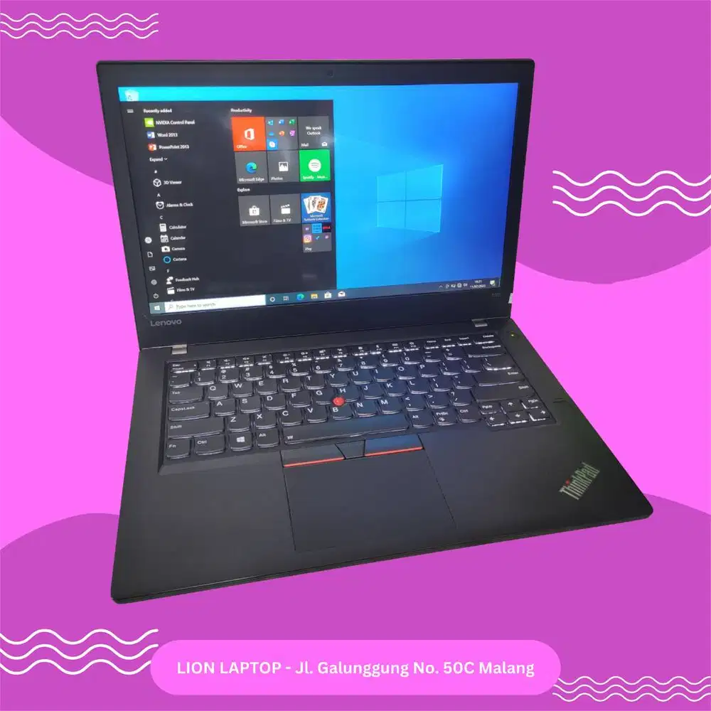 RAM 8GB SSD 256GB i5 Touchscreen Lenovo Thinkpad T470 [25|11]