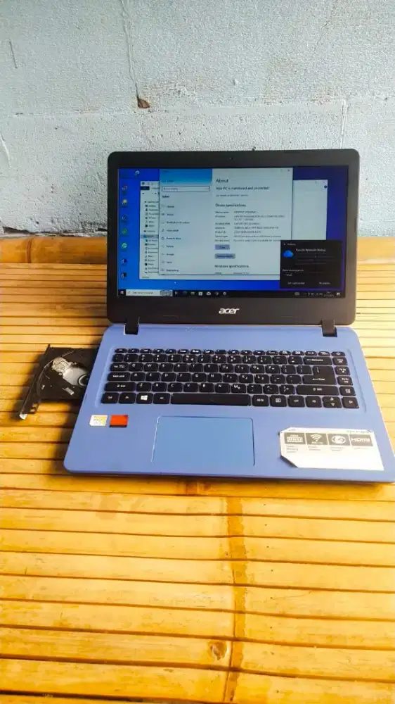 Laptop acer aspire 3 amd A9 radeon R5