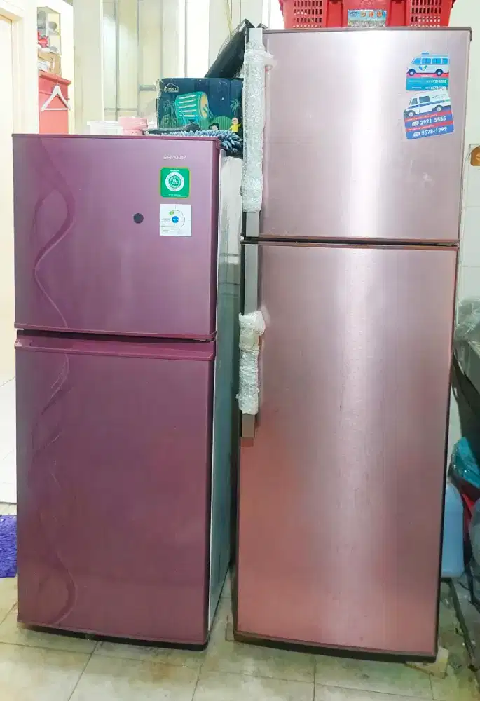 Kulkas rusak, borongan boleh, satuan boleh, merk sharp