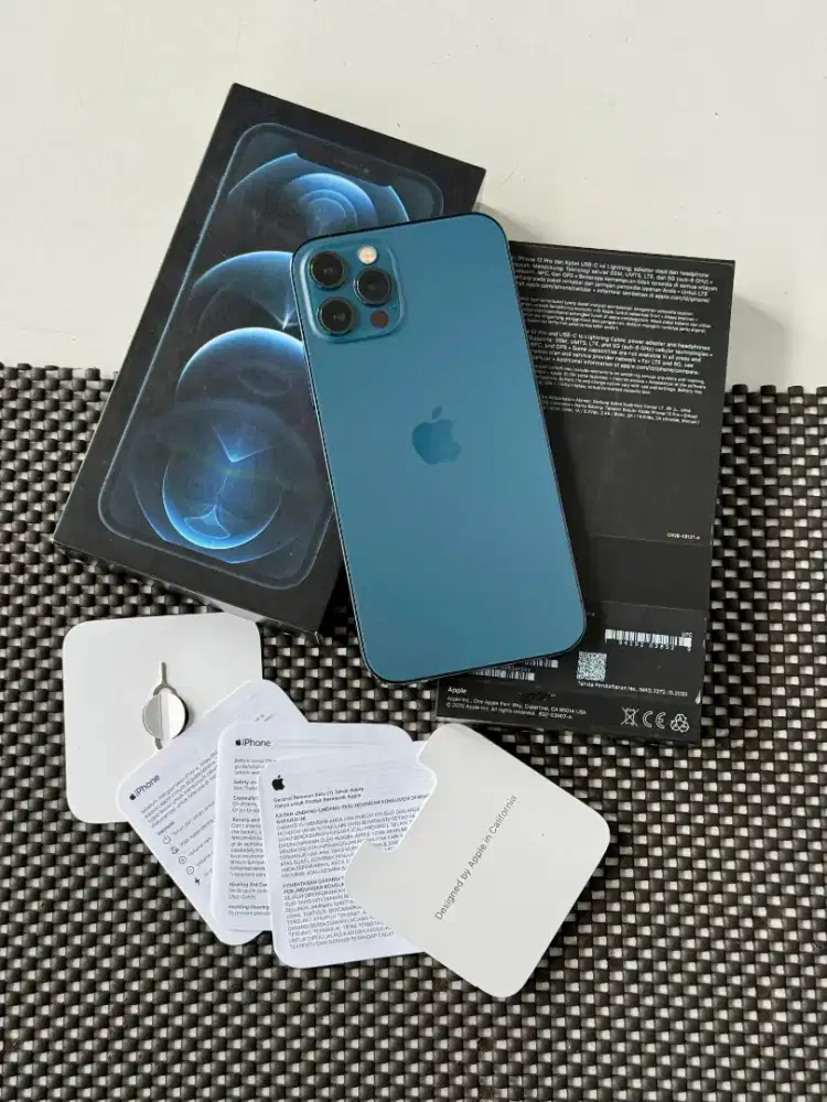 Iphone 12 Pro 128gb Blue IBOX Mulus Normal Malang Batu