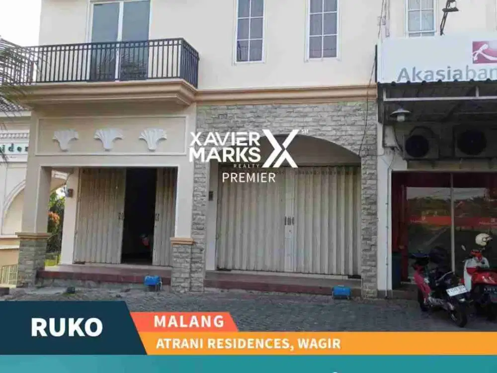 Dijual Ruko 2 Lt Di Depan Pintu Utama Atrani Residence, Wagir Malang
