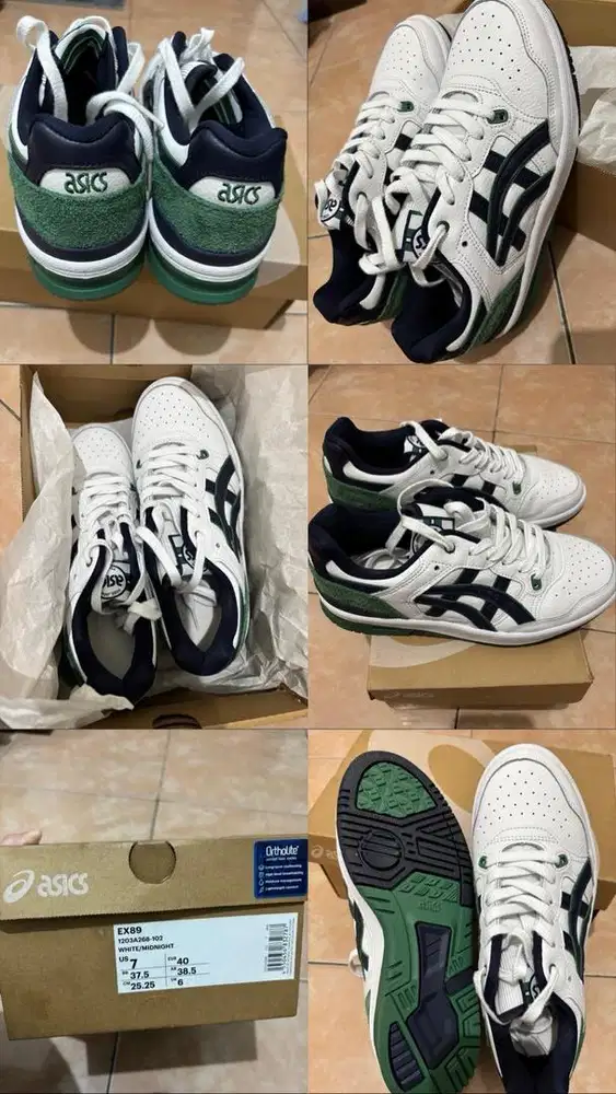 Sepatu Asics Putih - Hijau