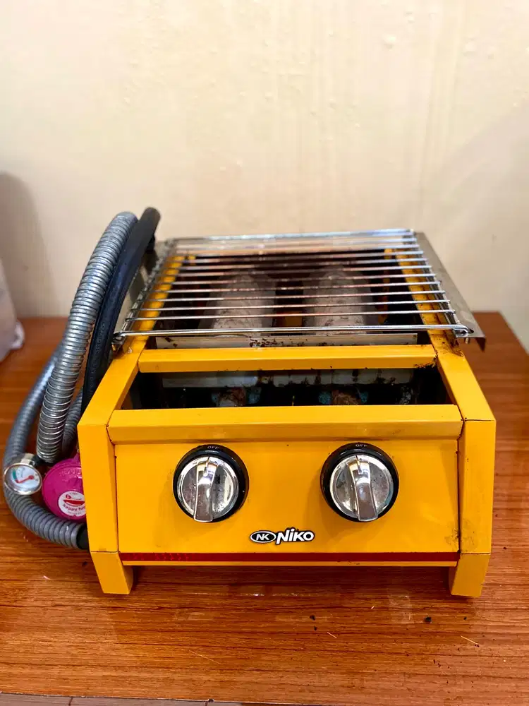 Kompor panggang Niko 2 tungku (free regulator)