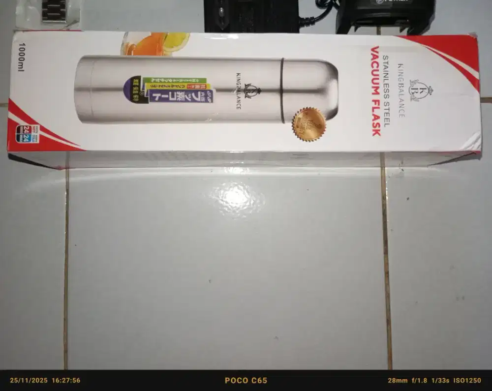 Termos Stainless Steel Panas Dingin 24 Jam King Balance 1 liter