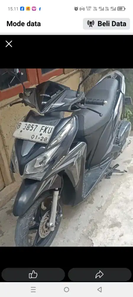 Vario kzr 125 body mesin orisinil