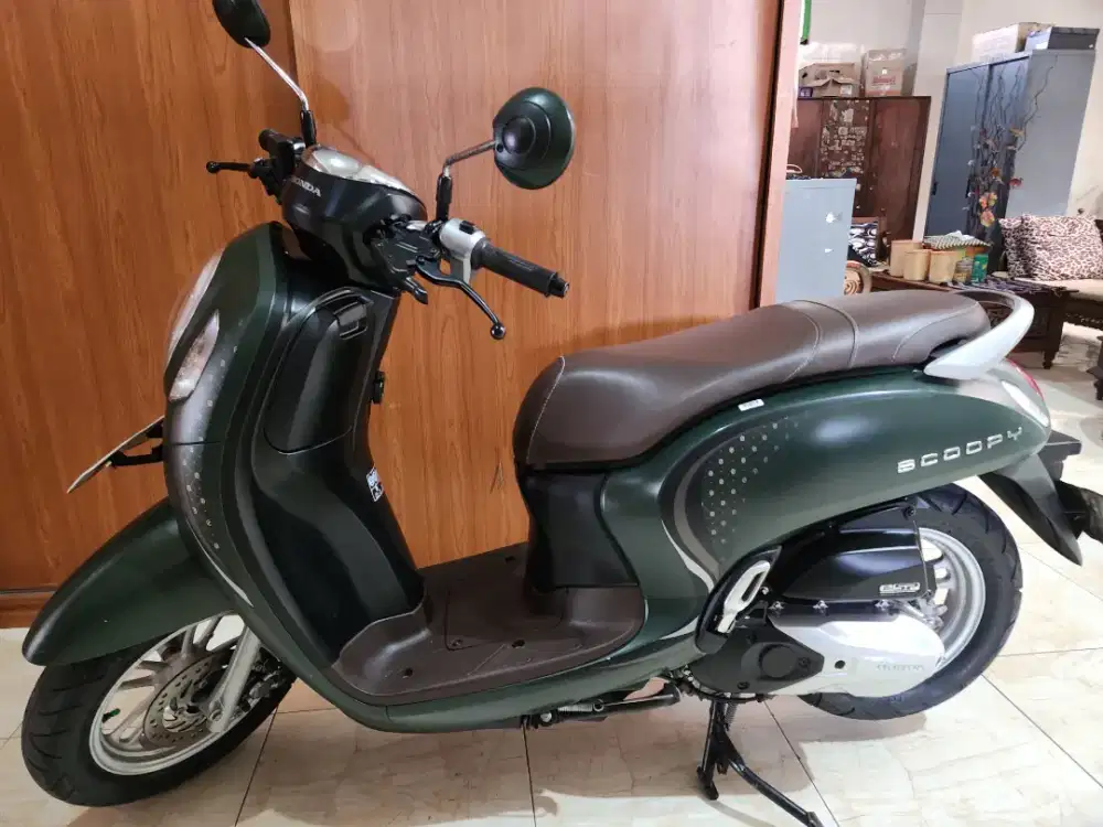 Dp200rb scoopy keyless hijau army 2024 gbm gandu_baru_motor