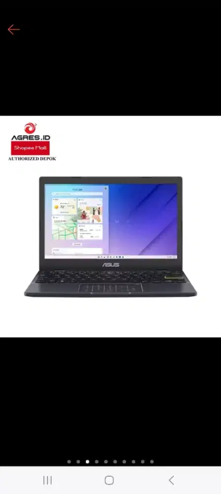 Laptop Asus E210KA |

Intel N4500 |

RAM 8GB 128GB SSD |

Windows 11