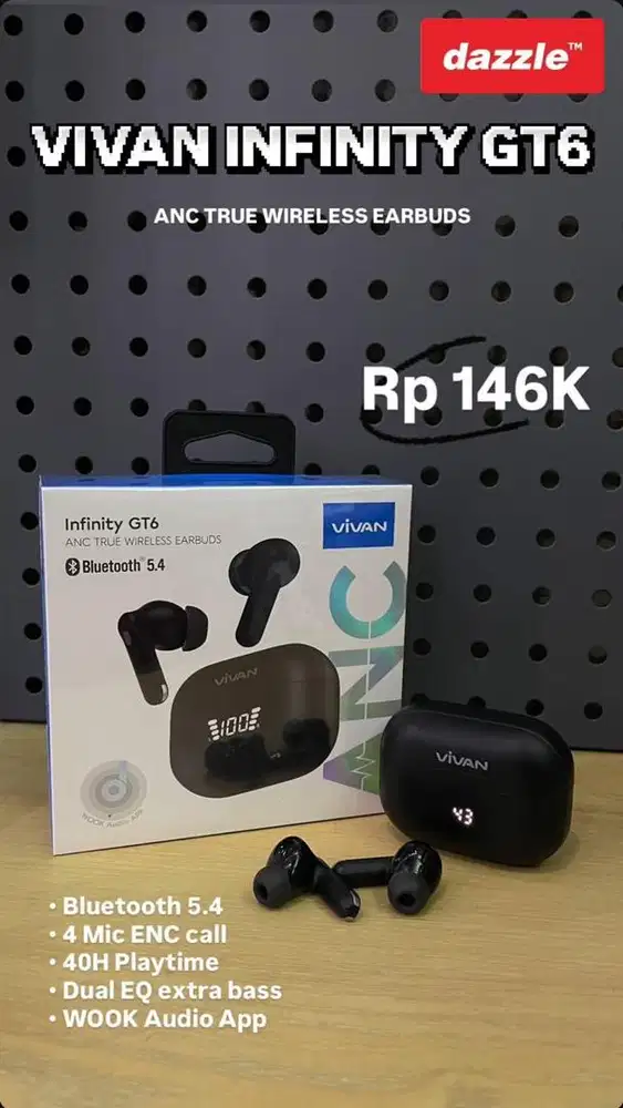 HEADSET BLUETOOTH VIVAN INFINITY GT6