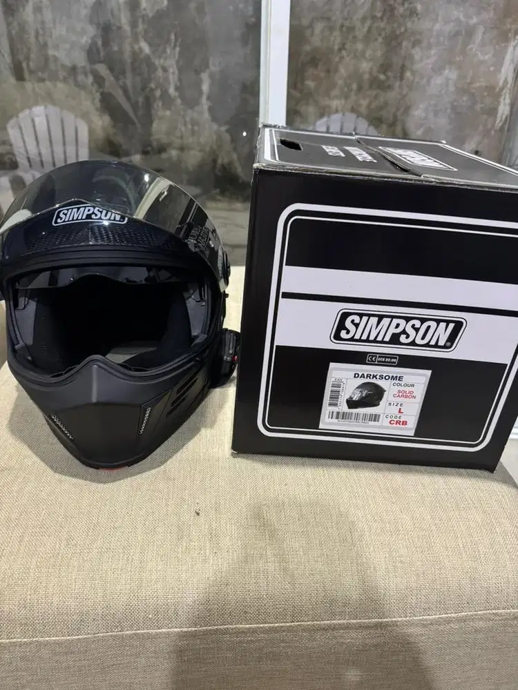 Helm Simpson Modular Darksome Carbon Glossy