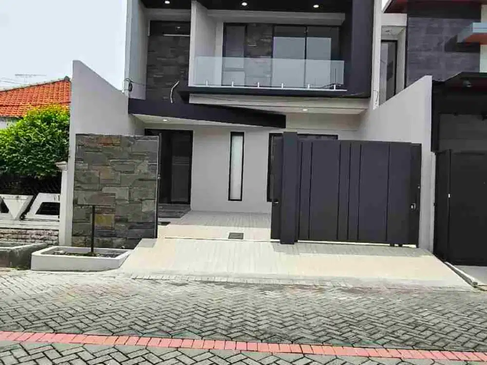 RUMAH MEWAH GRESS MANYAR DEKAT UNTAG UNITOMO GALAXI MALL RAYA KERTAJAYA DARMAHUSADA SURABAYA