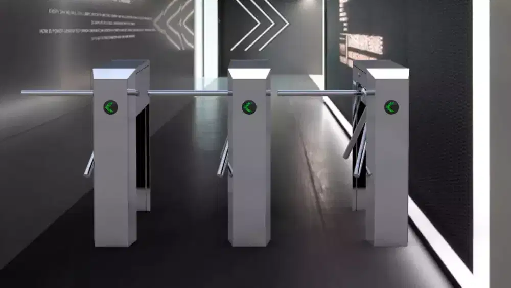 Pintu Putar gerbang masuk CARD READER dan MONITOR