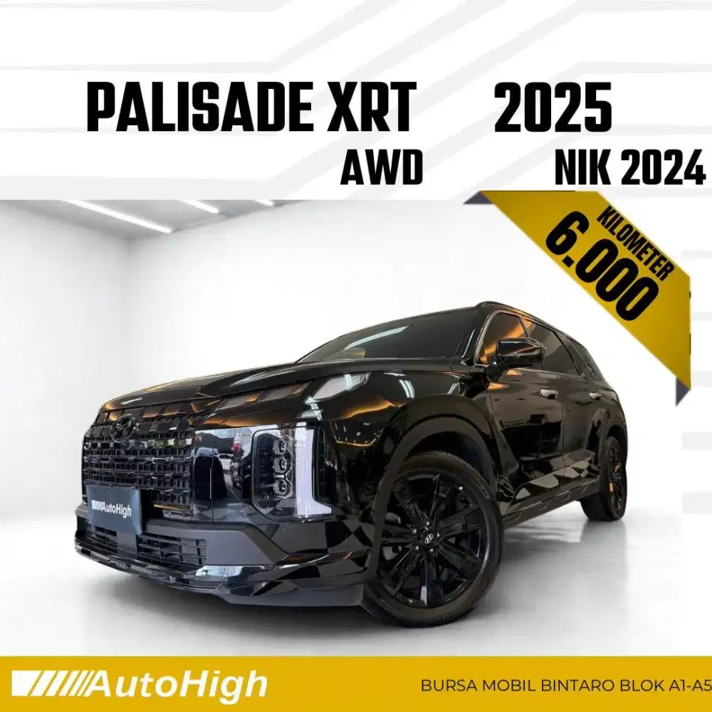 DP10% [Km6.000] Palisade AWD 4X4 XRT 2024 Black Reg 2025 #AUTOHIGH