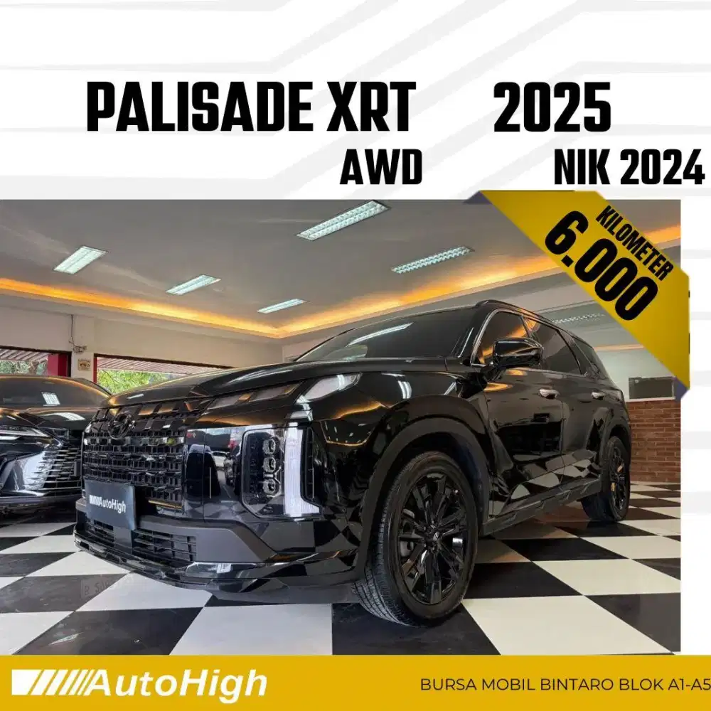 DP10% [Km6.000] Palisade AWD 4X4 XRT 2024 Black Reg 2023 #AUTOHIGH