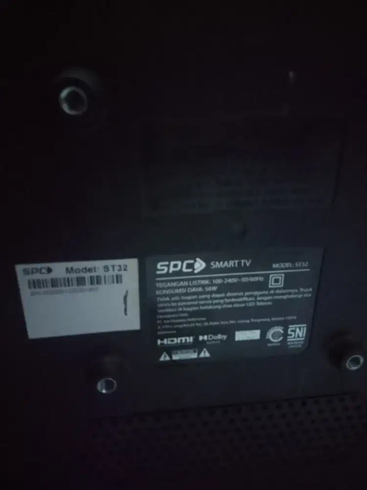 Smart TV SPC 32 kondisi layar mati