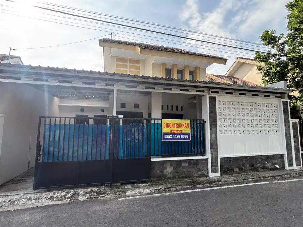 Rumah habis renov, jalan lebar, cluster, dekat bandara & pintu tol