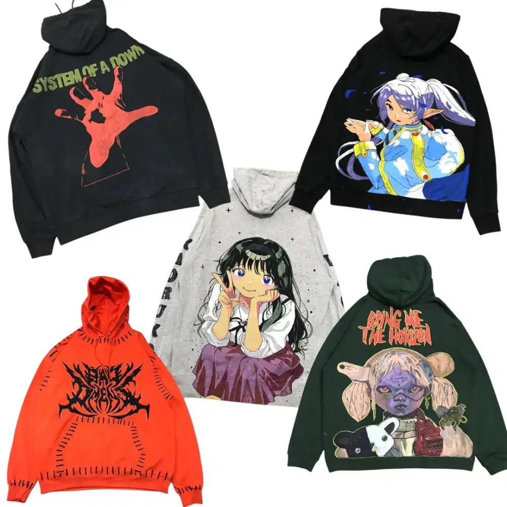 Jasa custom  Hoodie handpaint/ di gambar mengunakan tangan