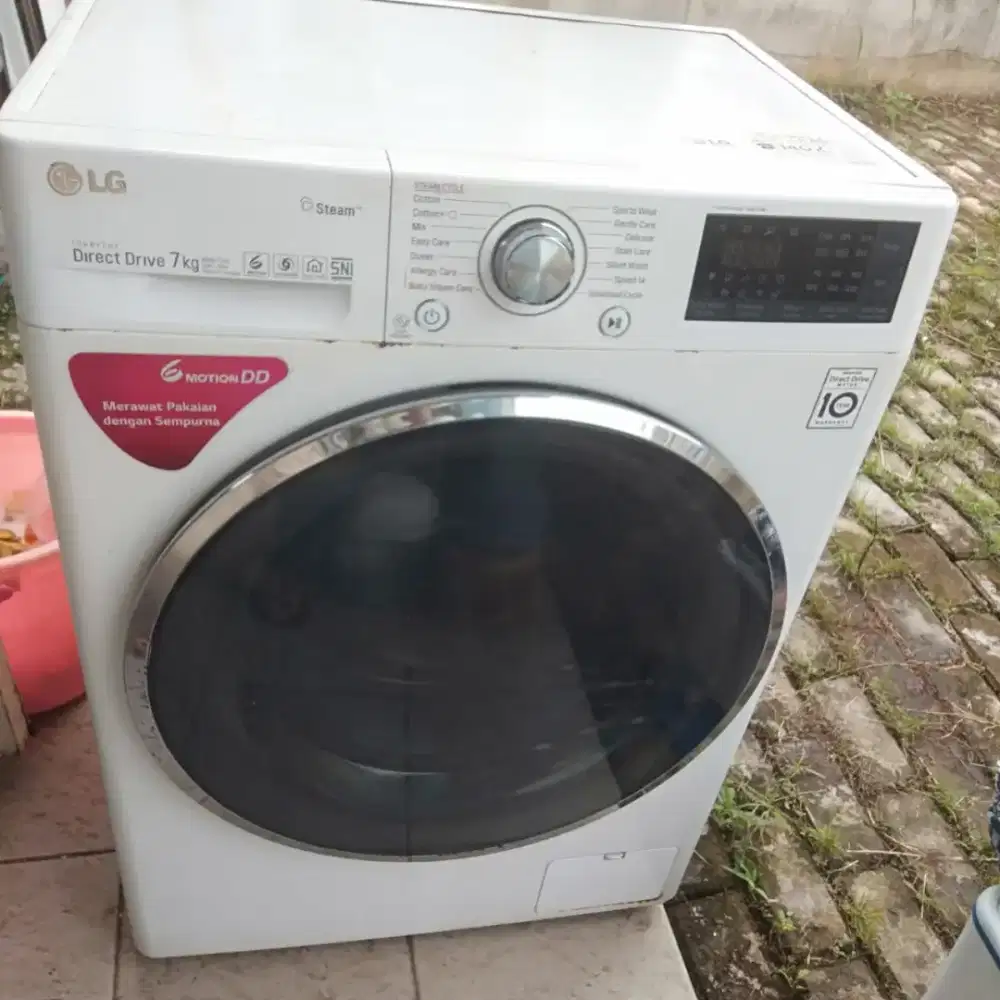 Di jual mesin cuci lg front loading apa adanya