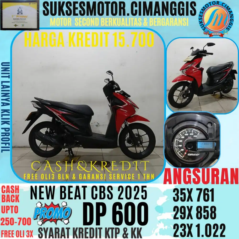 DP 600 NEW BEAT CBS LED BERGARANSI, SERVICE 1THN FREE OLI3X