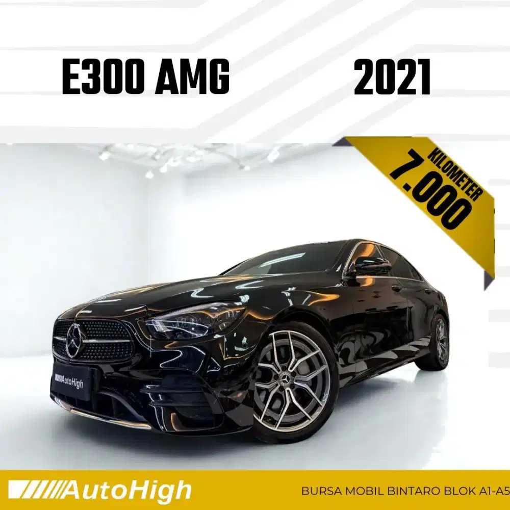 DP10% [Km7.000] E300 AMG 2021 Black Reg 2022 #AUTOHIGH