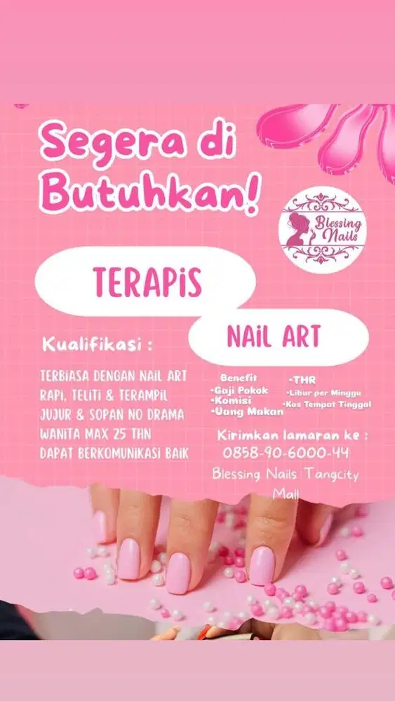 Terapis Meni pedi Nail Art