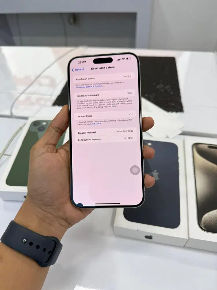 Iphone 15 Pro Max 256GB IBox Bh 86 Lengkap fullset