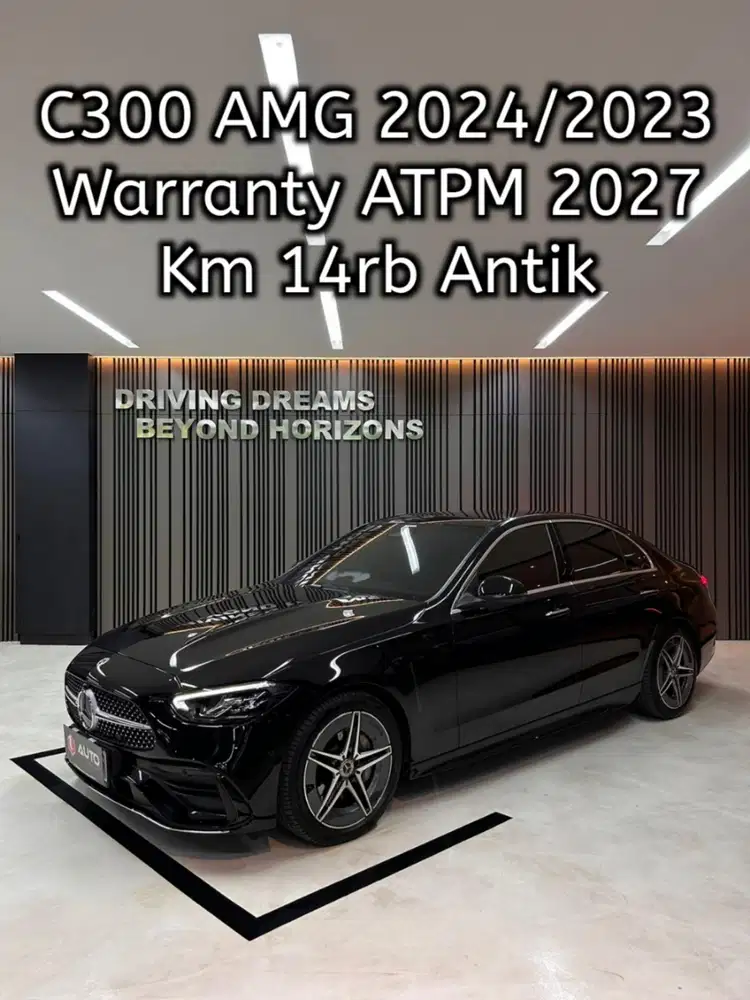 Mercedes Benz C300 AMG 2024 Mercy Km14rb Hitam B1099KES Nik 2023