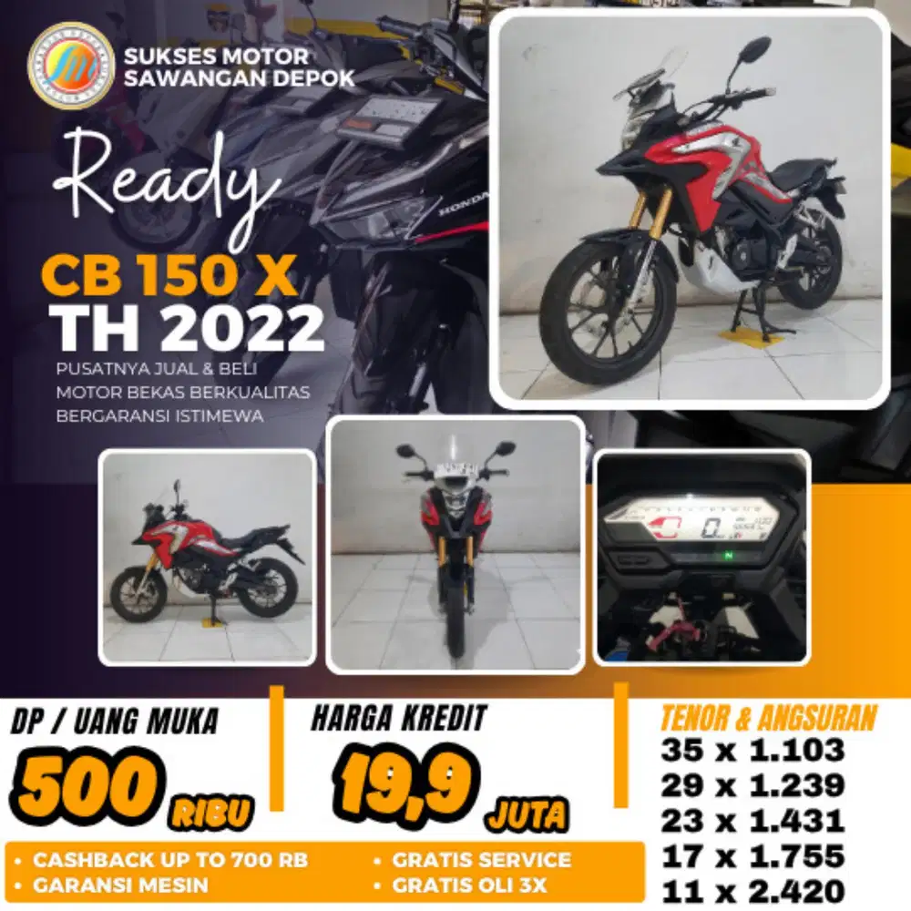 Cb 150 x th 2022 terima tuker tambah cash/kredit dp 500k