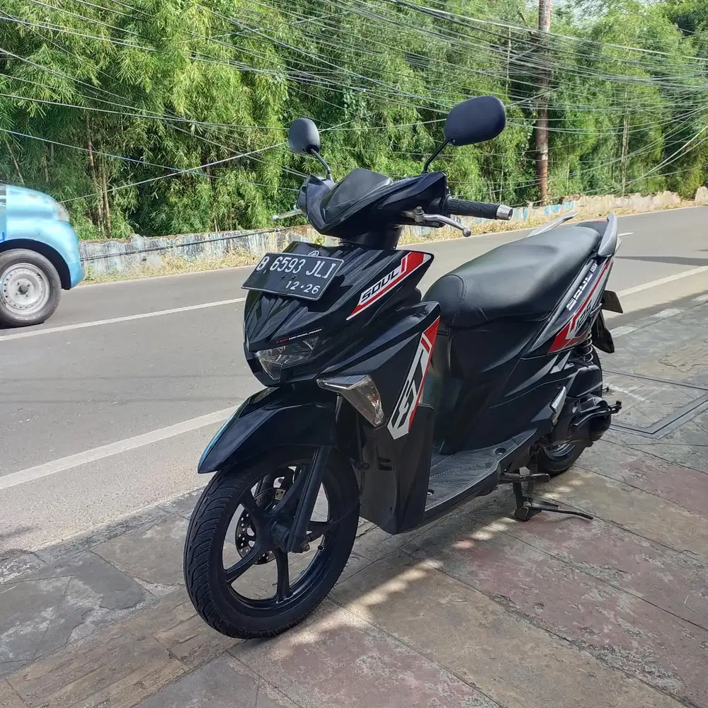 Yamaha Soul GT 125 2015 Hitam mesin Cakep Bagus Lengkap