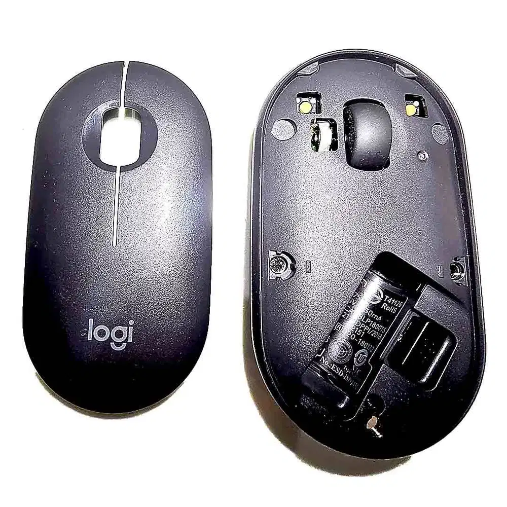 251118A Original Logitech Pebble M350 Black Ultra Thin Slim Ergonomic