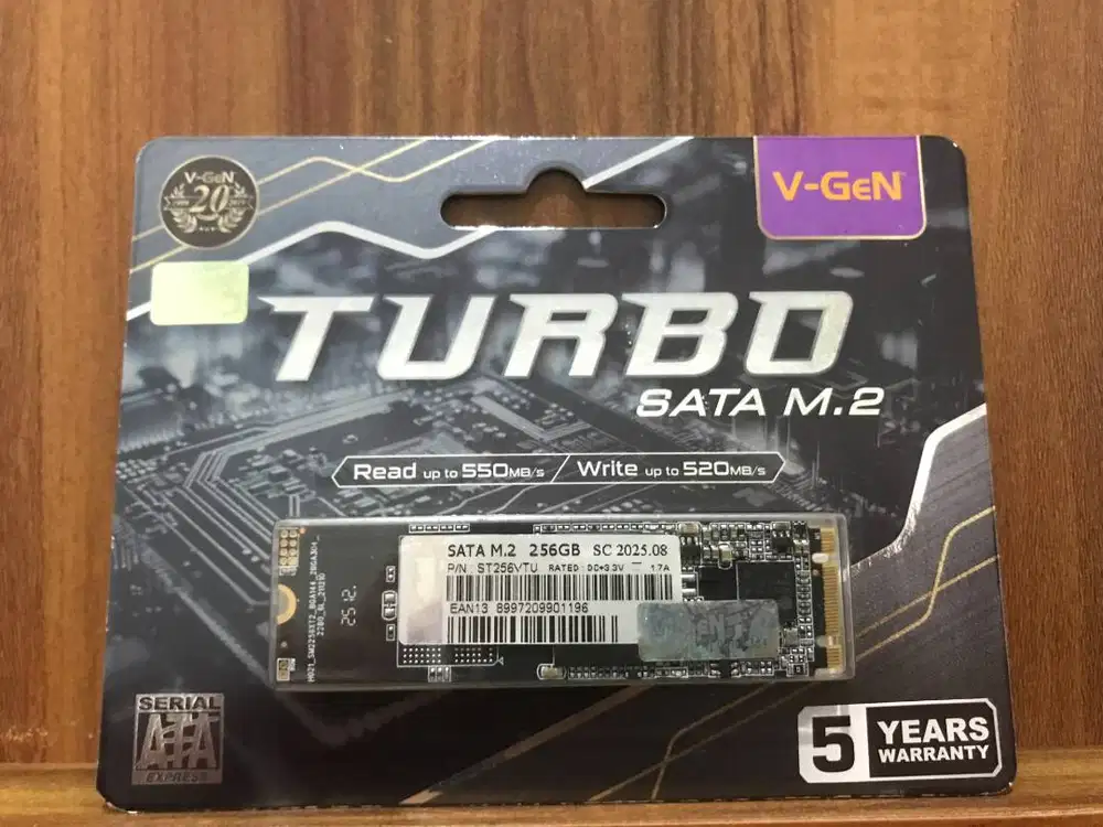 SSD V-Gen Turbo 256GB Baru