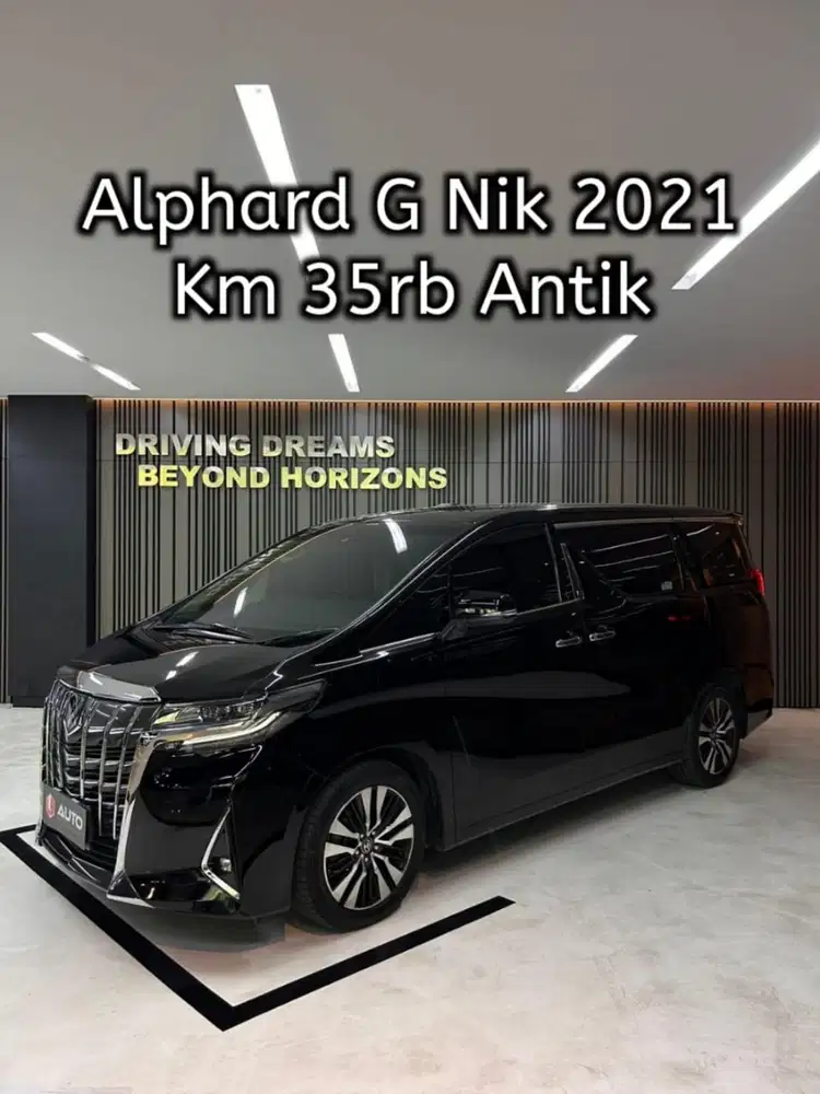 Toyota Alphard 2.5 G TSS ATPM 2022 Hitam Nik 2021 Km35rb B21NIT