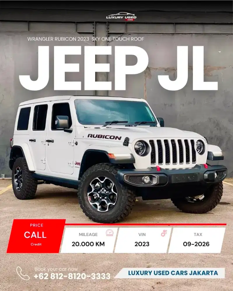 [One Touch Roof] Jeep Wrangler Rubicon 2.0T 2023