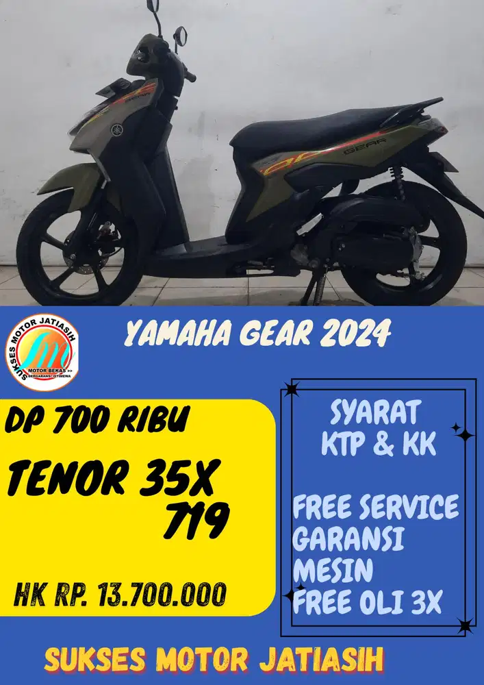 SERIES YAMAHA GEAR 2024 DP 700 RIBU BISA CASH/KREDIT MENGGUNAKAN CC