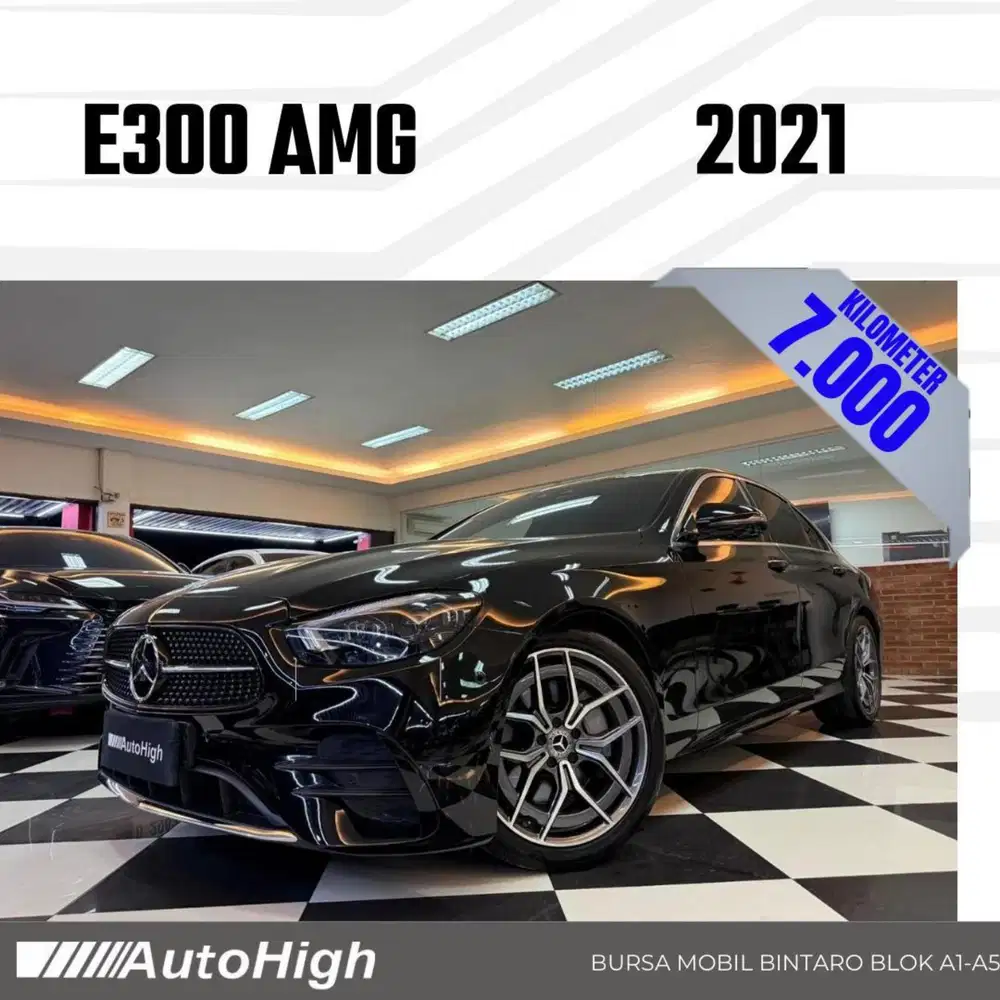DP10% [Km7.000] E300 AMG 2021 Black Reg 2023 #AUTOHIGH