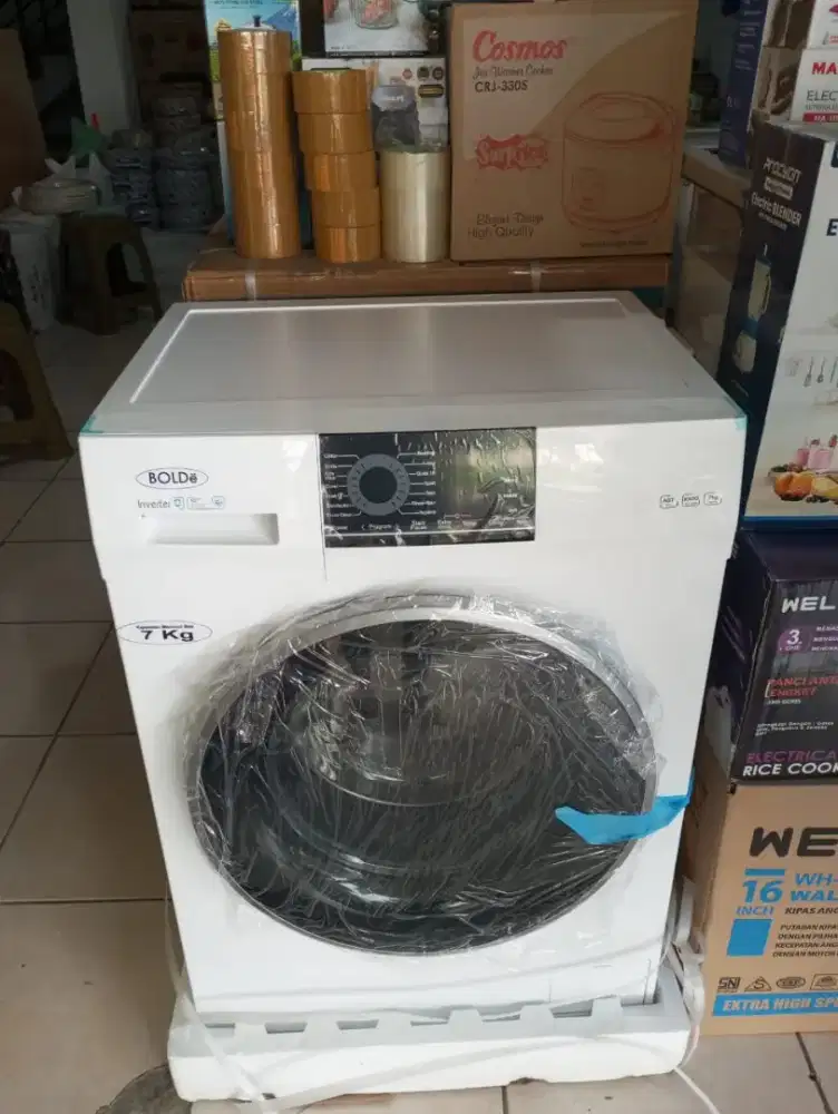 Mesin cuci front loading 7kg Aqua