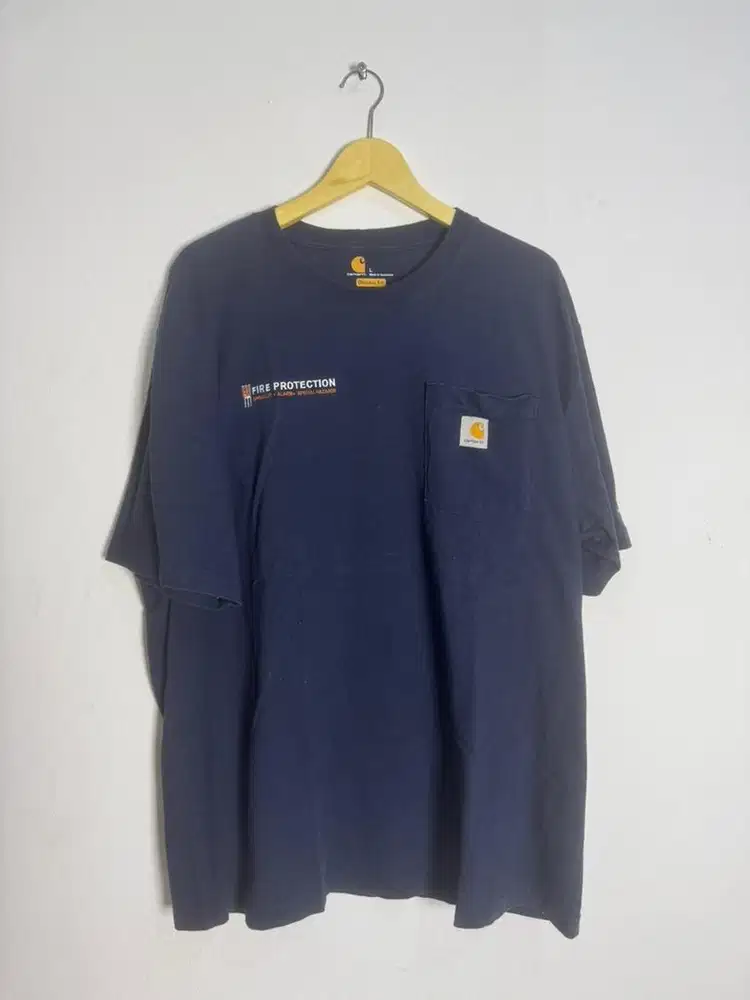 Carhartt Pocket T-Shirt Navy Original Fit L