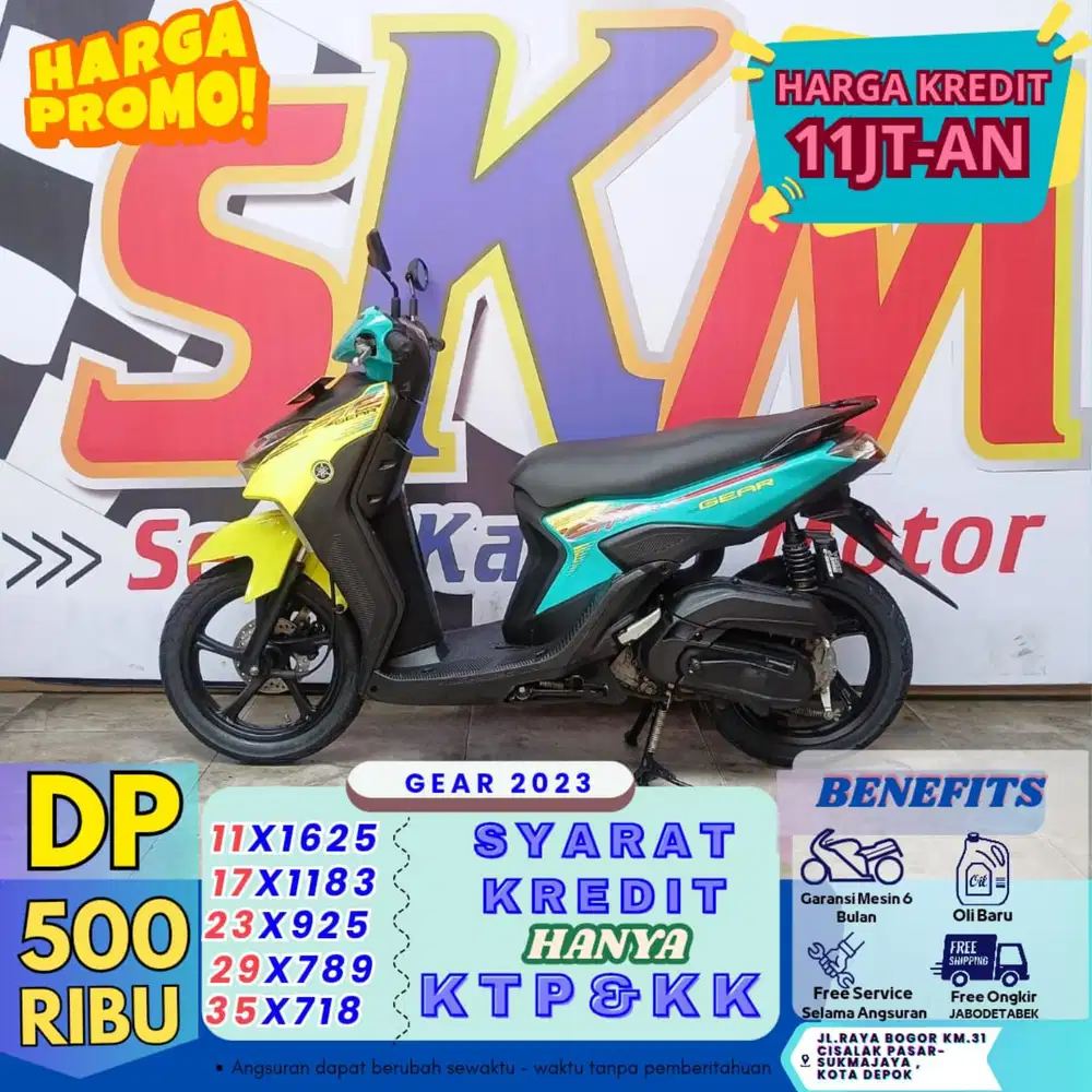 ( promo gear 2023 dari:500 syarat kk dan KTP