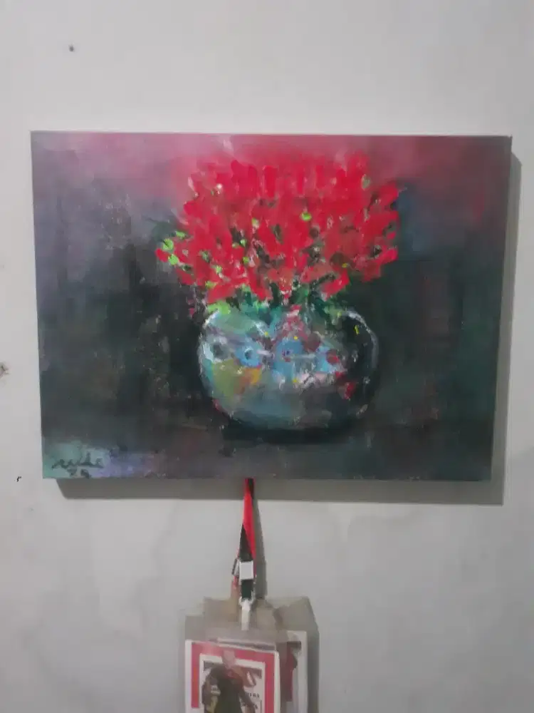 Jual lukisan bunga