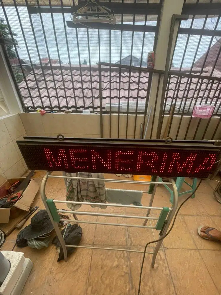LED Running Text Bekas Jualan