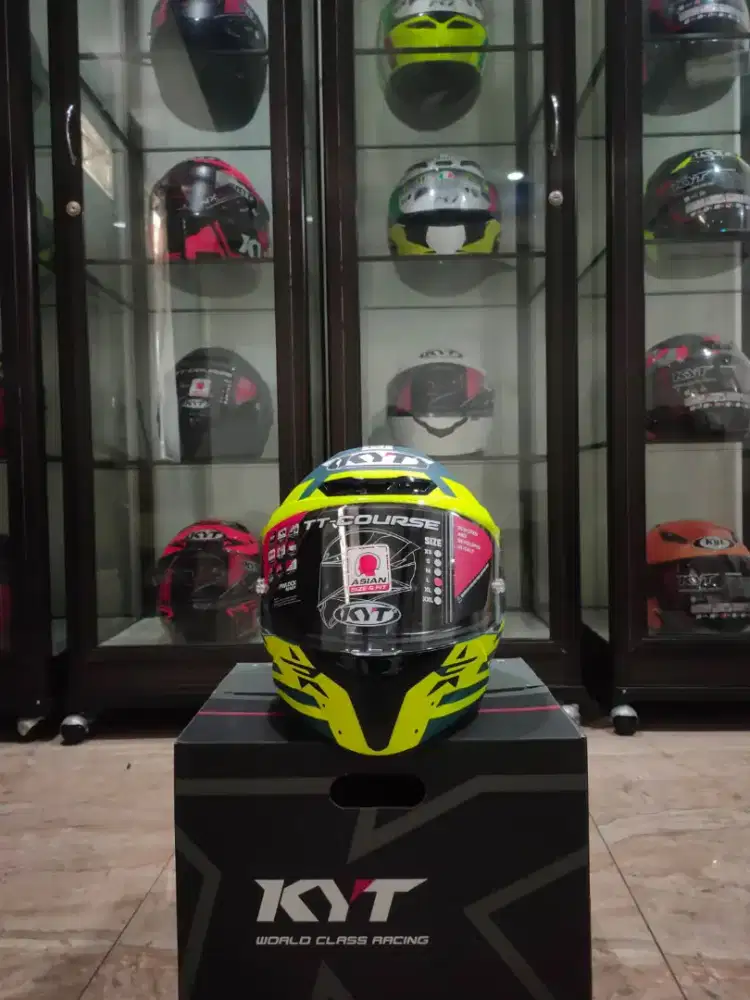 KYT TTCLOSE FUSELAGE MATT YELLOW UKURAN L (BARU)