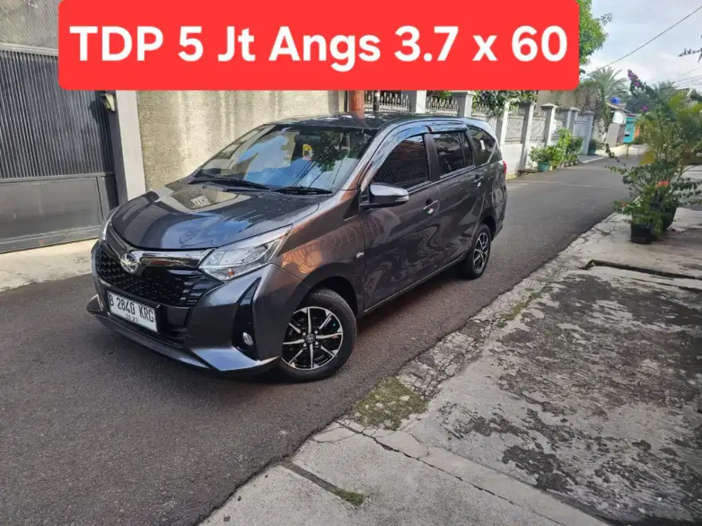 TDP 5 Jt Angs Termurah New Calya G 2024 Matic Abu Abu Low Km Like New