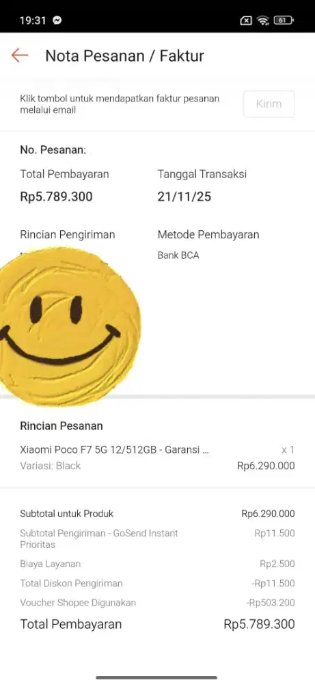 Handphone Poco F7 Black 99,9% Like New dan Fullset (Nego Pertamax)