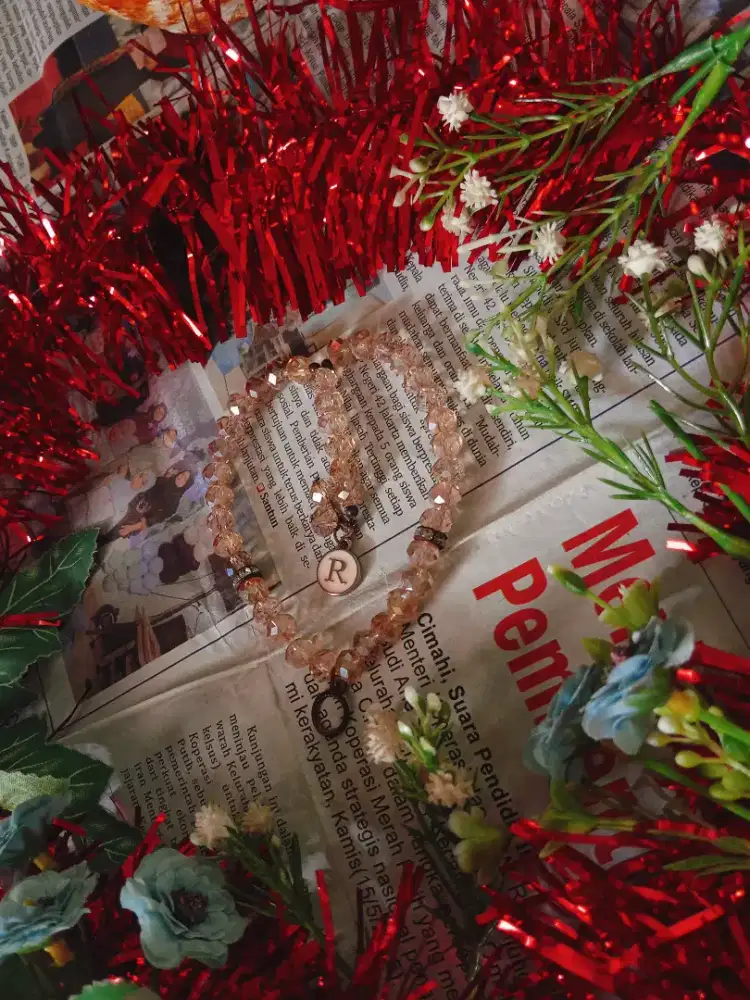 Gelang Tasbih Inisial “R” – Multifungsi