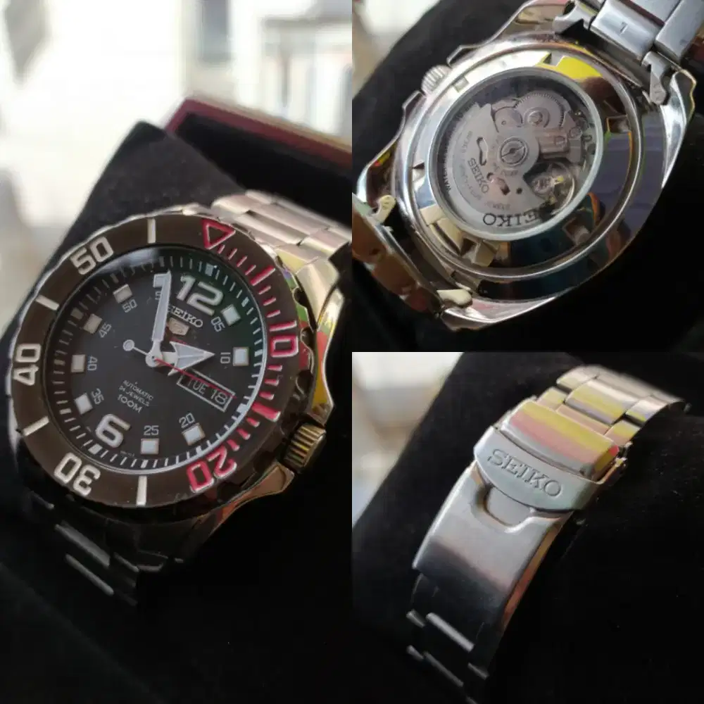 Jam Tangan Seiko 5 Sport Prospex Automatic Black