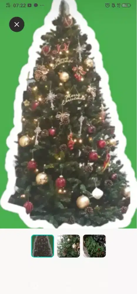 Preloved Pohon Natal 2.4 meter