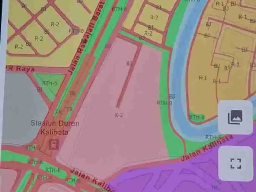 dijual tanah murah dibawah NJOP kali bata jakarta selatan