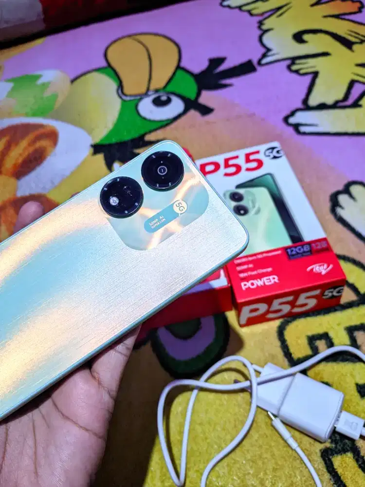 Itel P55 5G RAM 6+6/128 no minus fullset